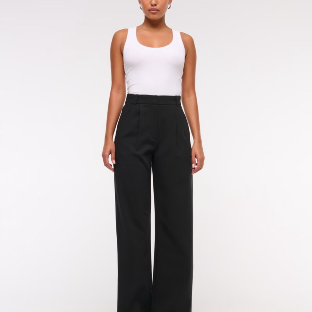 EUC Abercrombie & Fitch Black Sloane Wide Leg Pant